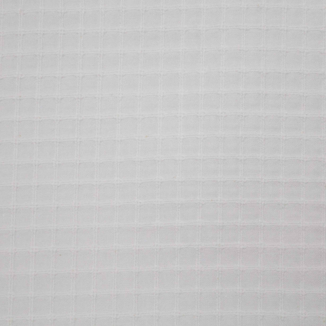 Japanese Waffle Grid Cotton - Cream