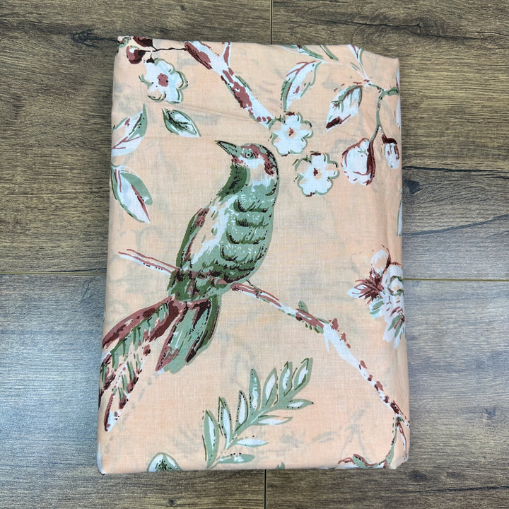 Indian Block Print Cotton - Birds - Dust Storm