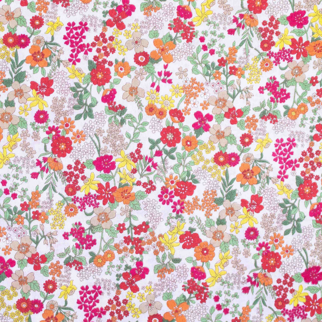 Japanese Cotton Lawn - Busy Floral Warm