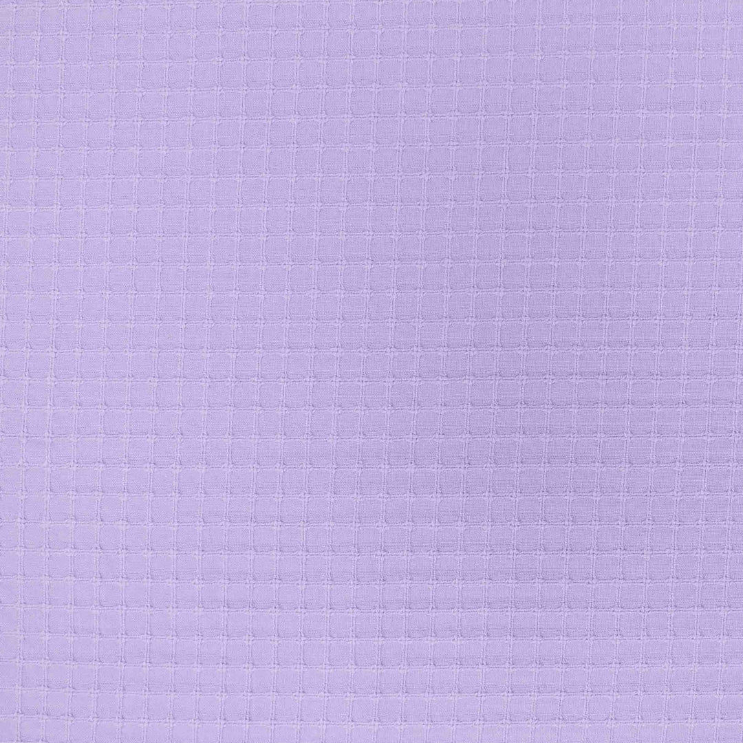 Japanese Cotton Textured Grid - Light Purple