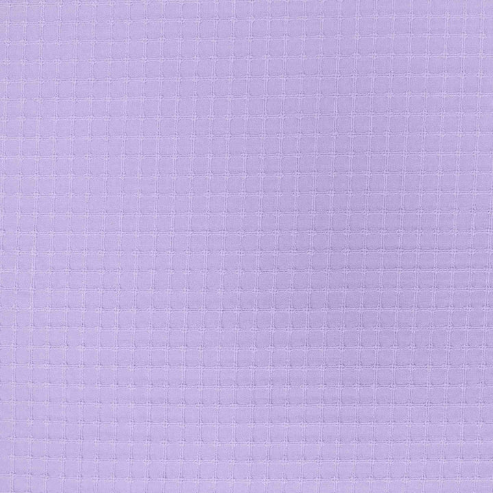 Japanese Cotton Textured Grid - Light Purple