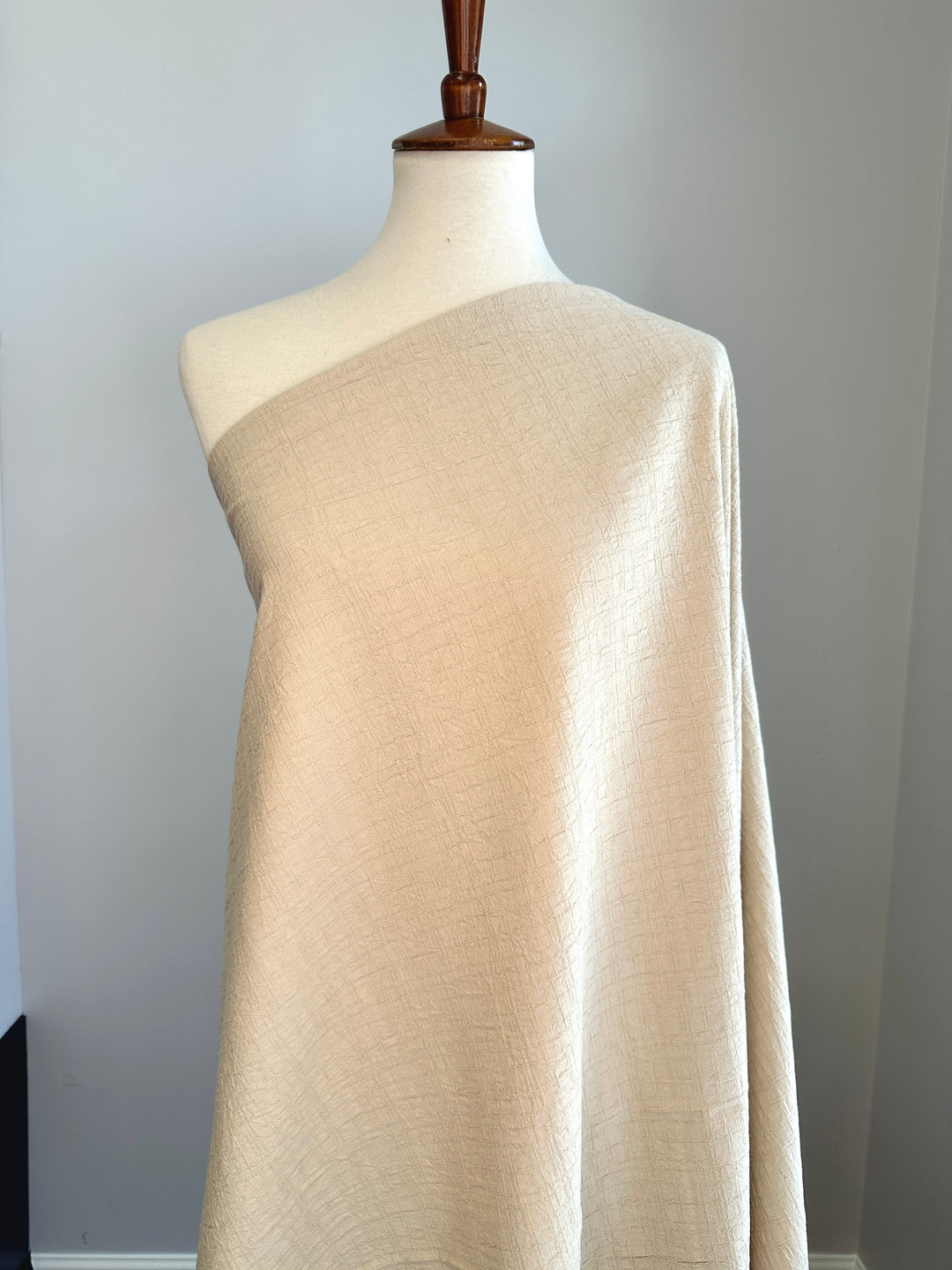 Japanese Cotton Wrinkled Dobby - Wheat