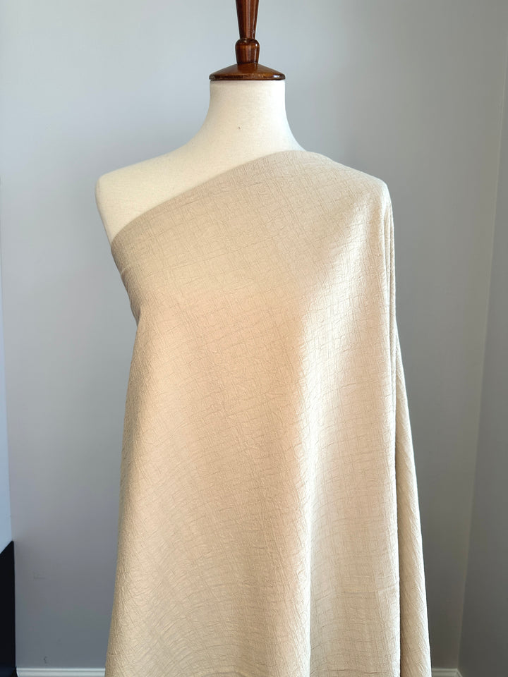 Japanese Cotton Wrinkled Dobby - Wheat