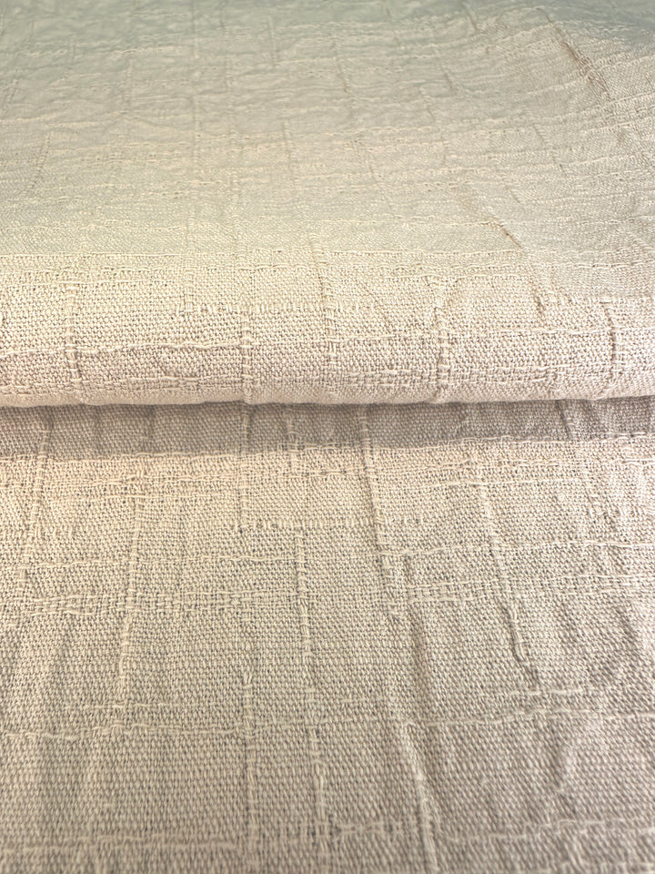 Japanese Cotton Wrinkled Dobby - Wheat