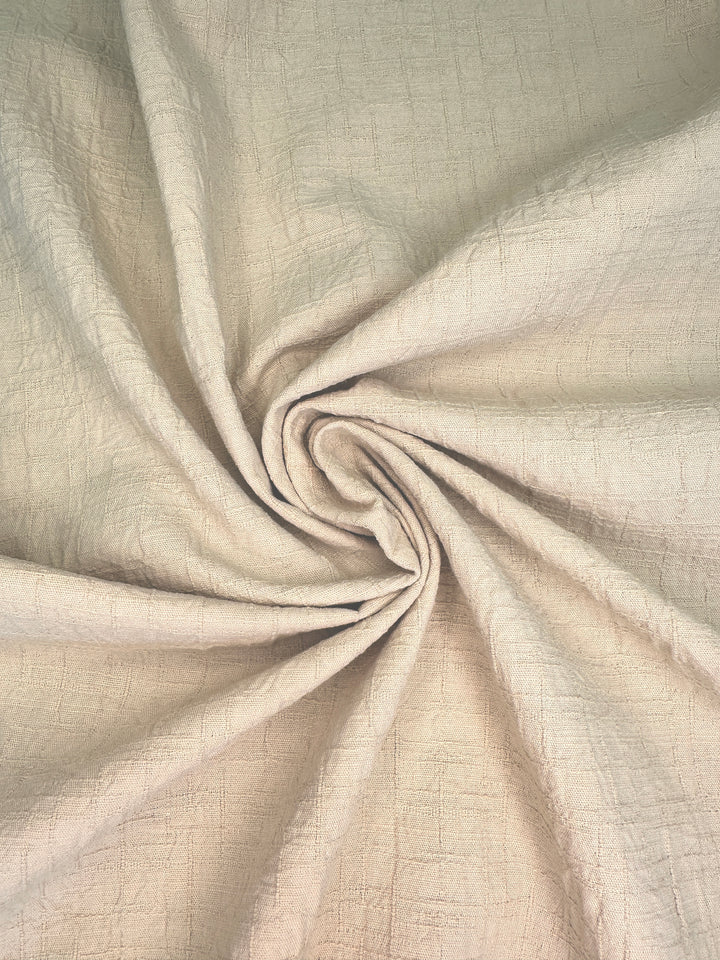 Japanese Cotton Wrinkled Dobby - Wheat