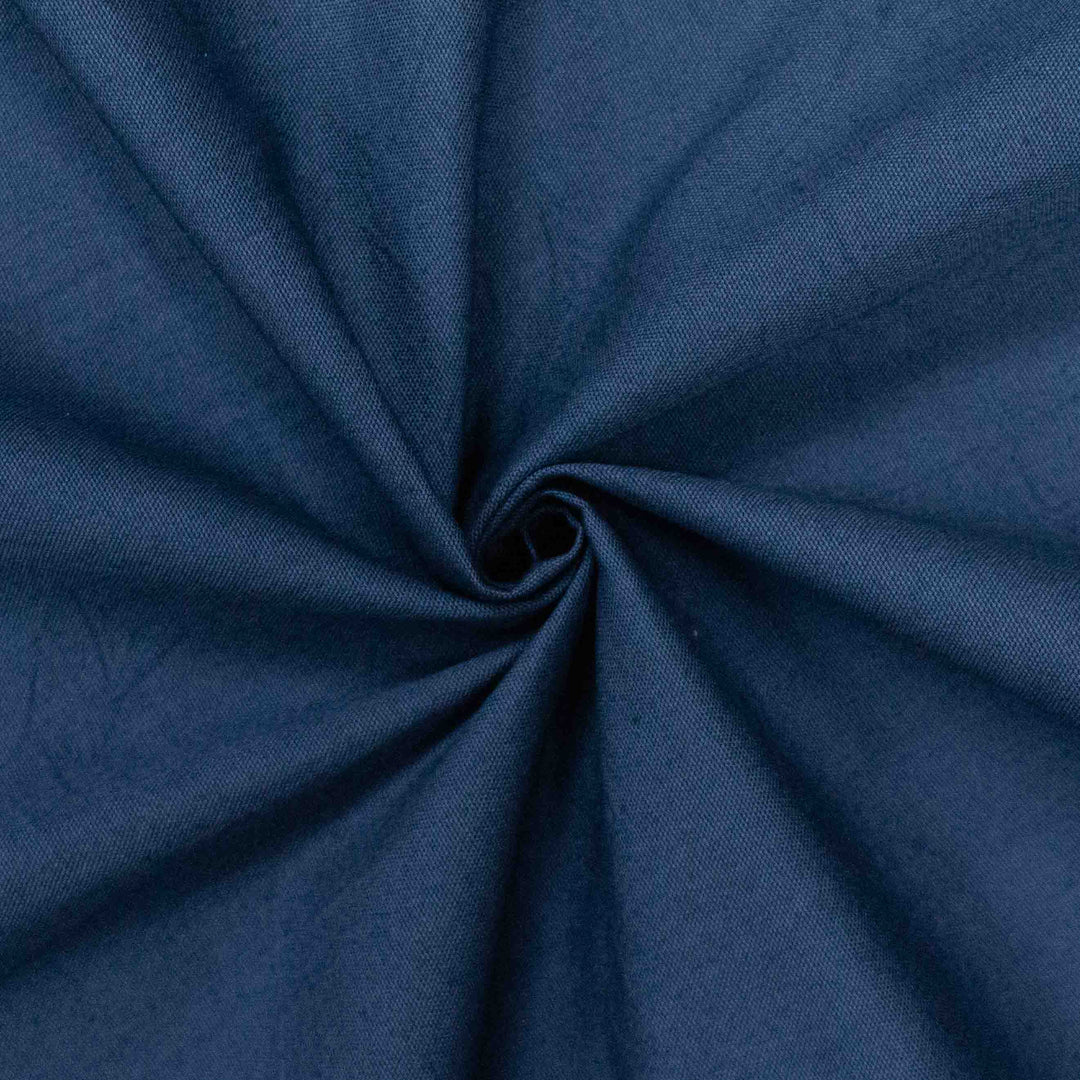 Japanese Cotton Wrinkled Oxford - Navy
