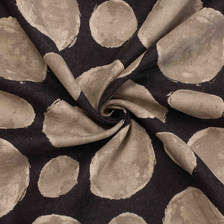 Japanese Cotton/Linen Blend - Watercolor Dot - Steel