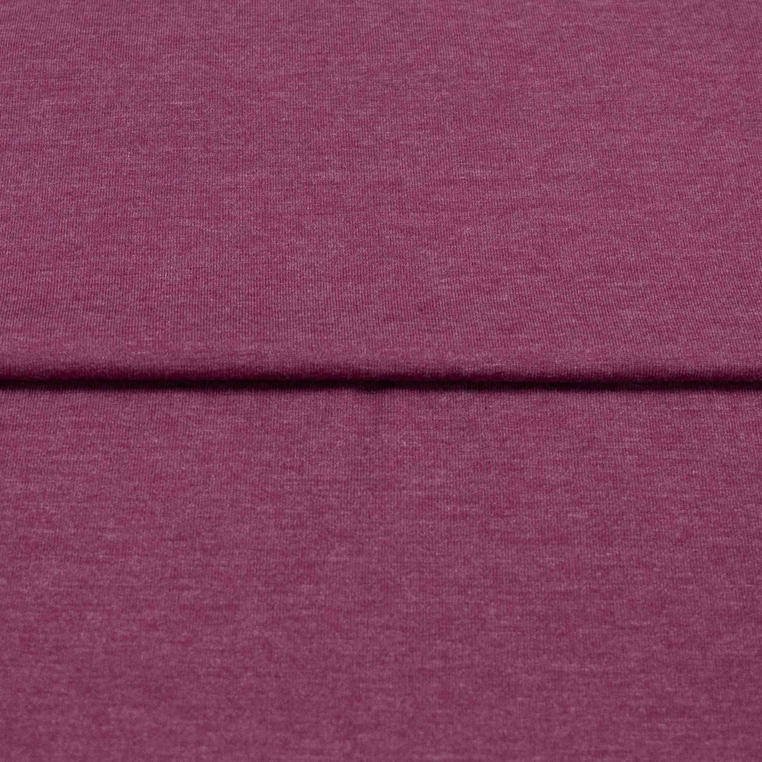 Jersey Knit - Cotton Spandex - 9.5oz - Heathered Burgandy