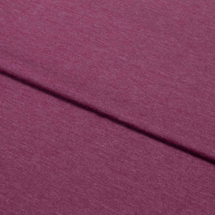 Jersey Knit - Cotton Spandex - 9.5oz - Heathered Burgandy