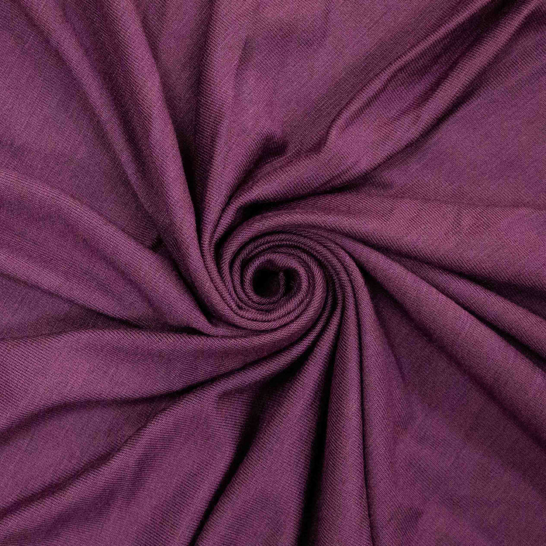 Jersey Knit - J Crew Deadstock - Rayon Spandex - Eggplant