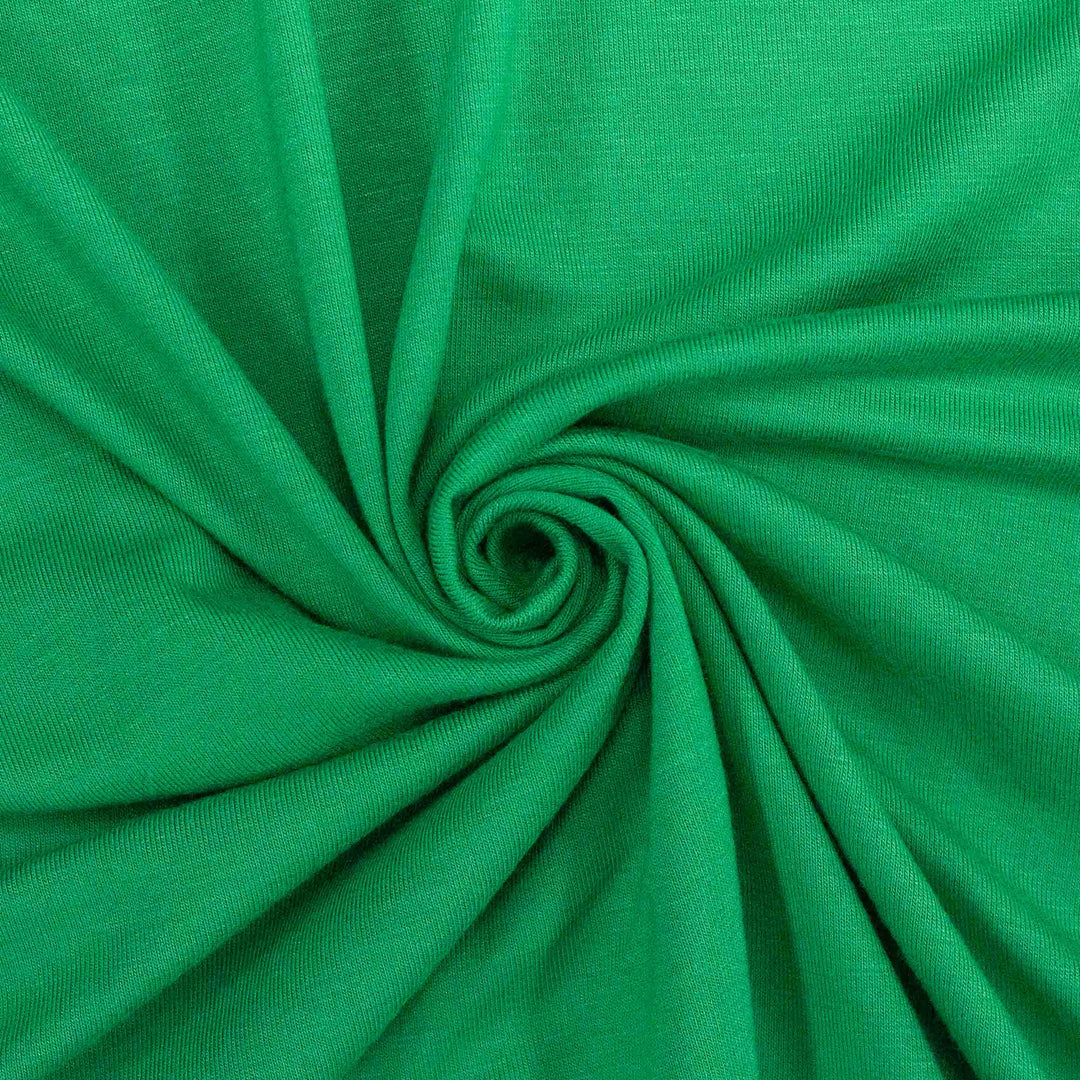 Jersey Knit - J Crew Deadstock - Rayon Spandex - Kelly Green