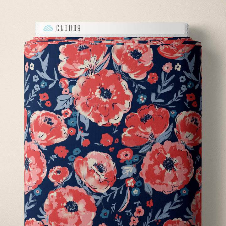 Cotton Lawn - Jubilant Peonies