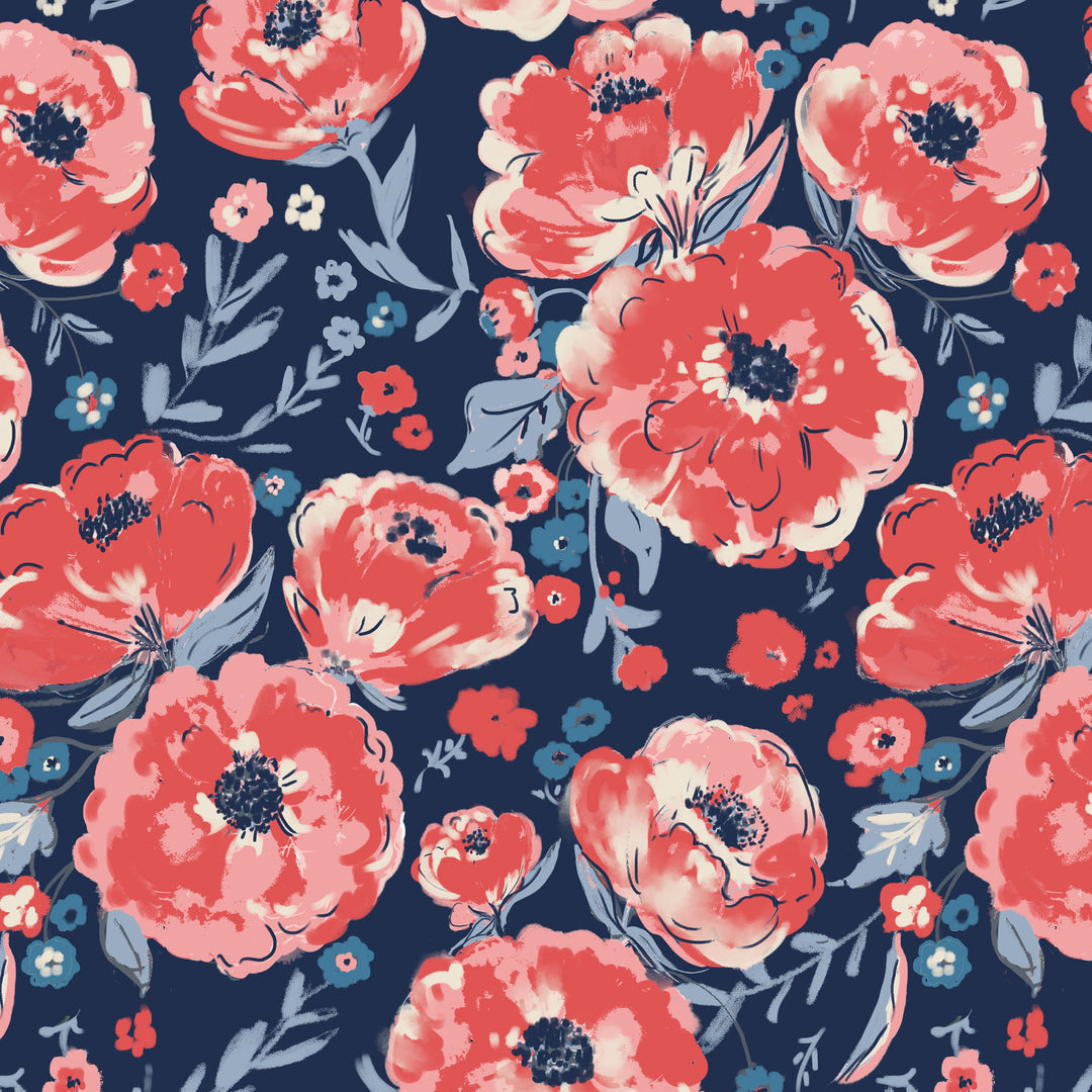Cotton Lawn - Jubilant Peonies