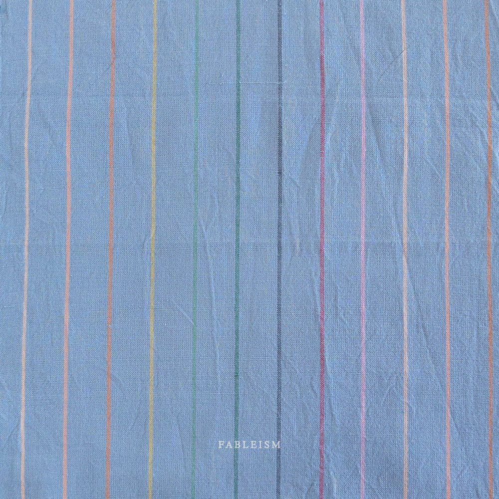 Cotton Woven - Lucky Loom - Skinny Stripe in Luna