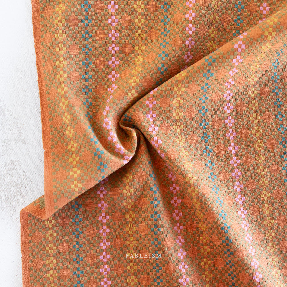 Cotton Woven - Lucky Loom - Mosaic in Amaretto