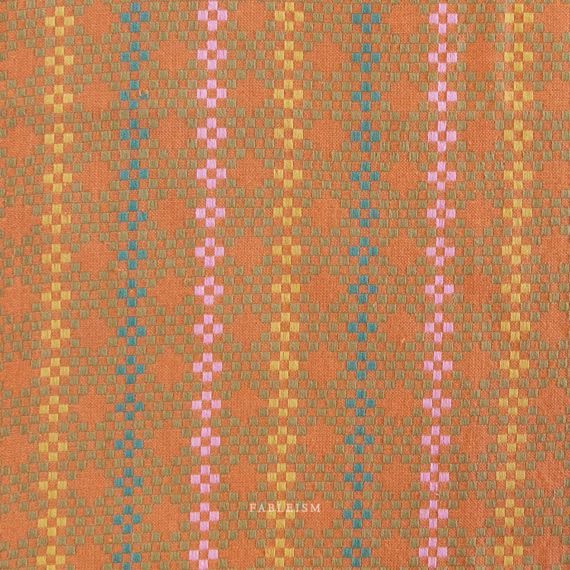 Cotton Woven - Lucky Loom - Mosaic in Amaretto