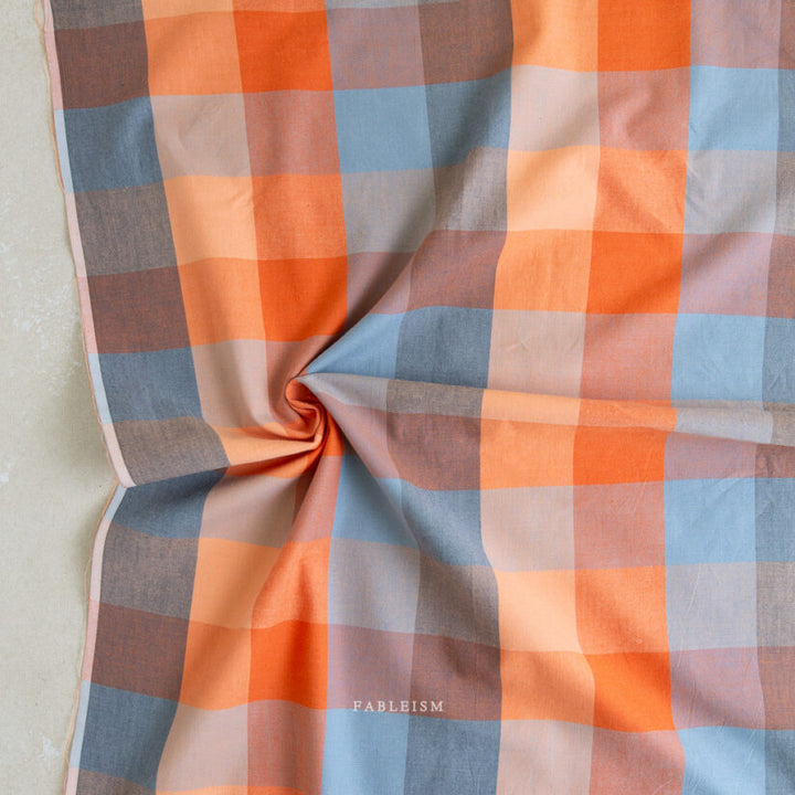 Cotton Woven - Lumiere Happy Checkers in Sailor