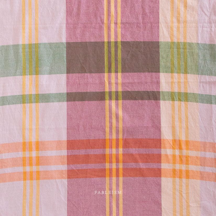 Cotton Woven - Lumiere House Dress in Amaranth Fields