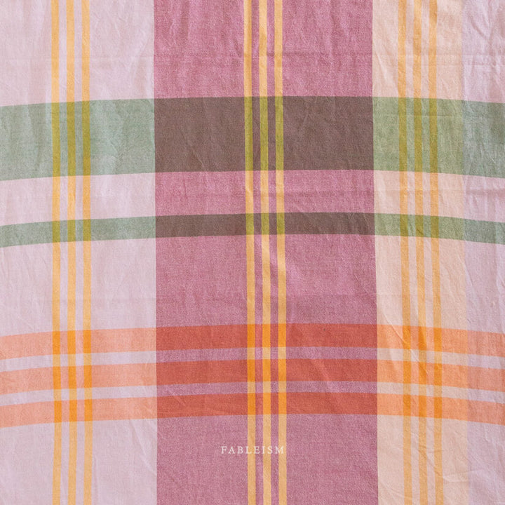 Cotton Woven - Lumiere House Dress in Amaranth Fields