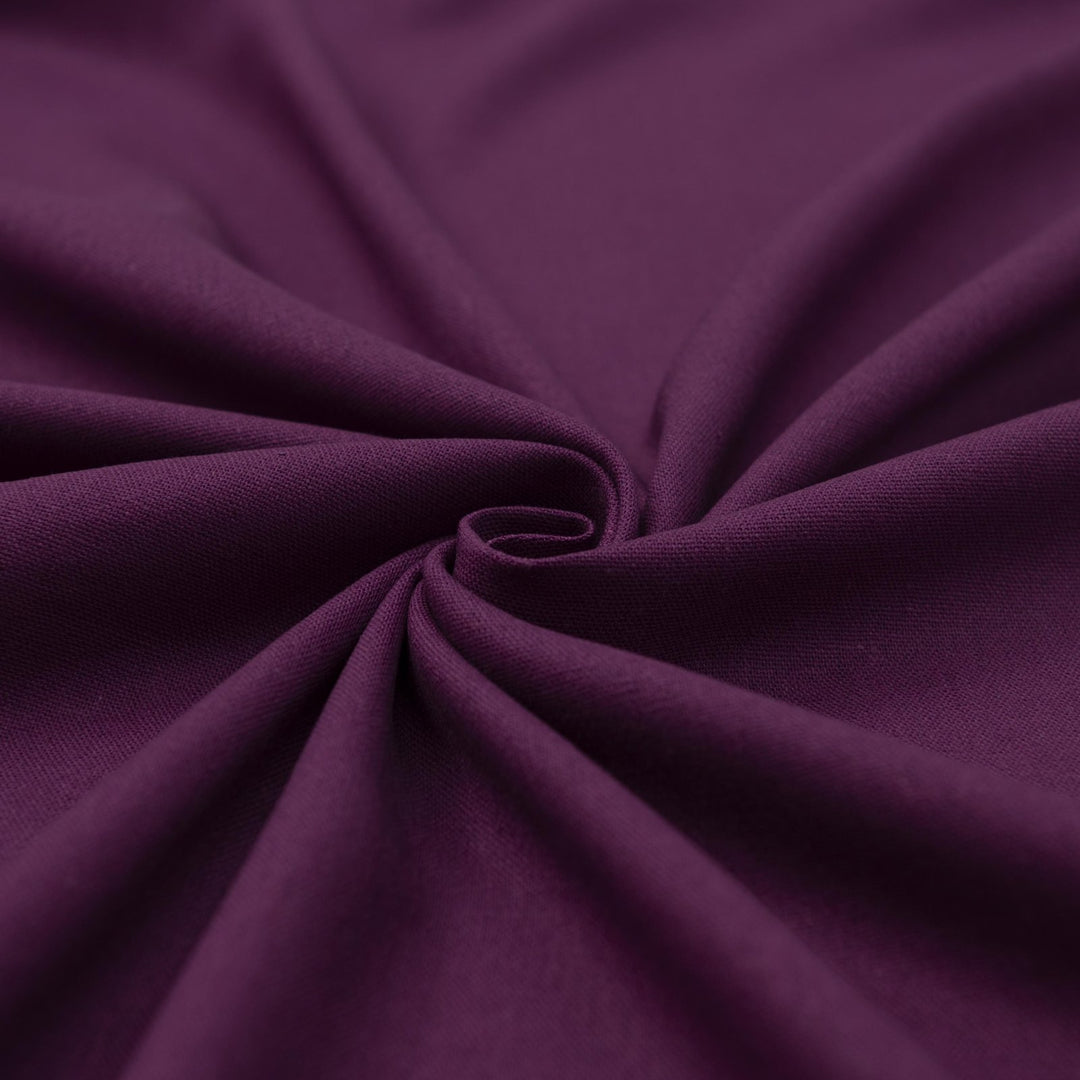 Laundered linen fabric in magenta – 100% linen, 6 oz medium weight, pre-washed, 58 inches wide, soft drape for dresses and tops