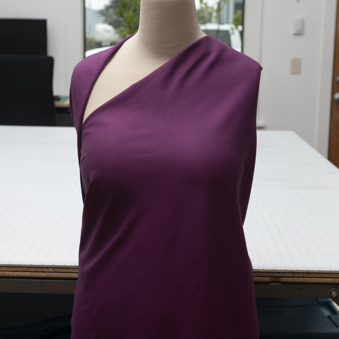 Laundered linen fabric in magenta – 100% linen, 6 oz medium weight, pre-washed, 58 inches wide, soft drape for dresses and tops