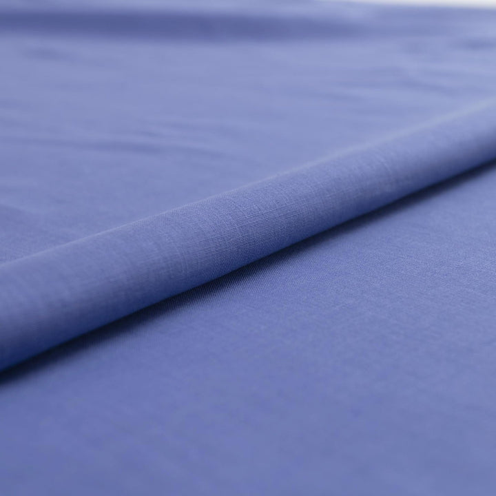 Linen fabric in soft purple lilac – 100% linen, 48 inches wide, breathable with elegant drape, ideal for dresses, skirts, and blouses