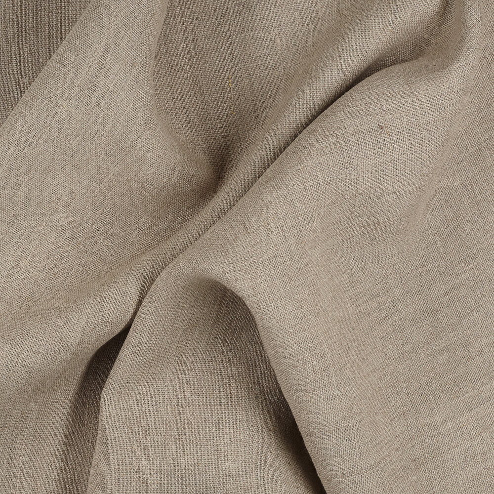 Main Product Image: *"Rustic natural linen fabric – 100% pure linen, 7.1 oz medium-weight textile for sewing