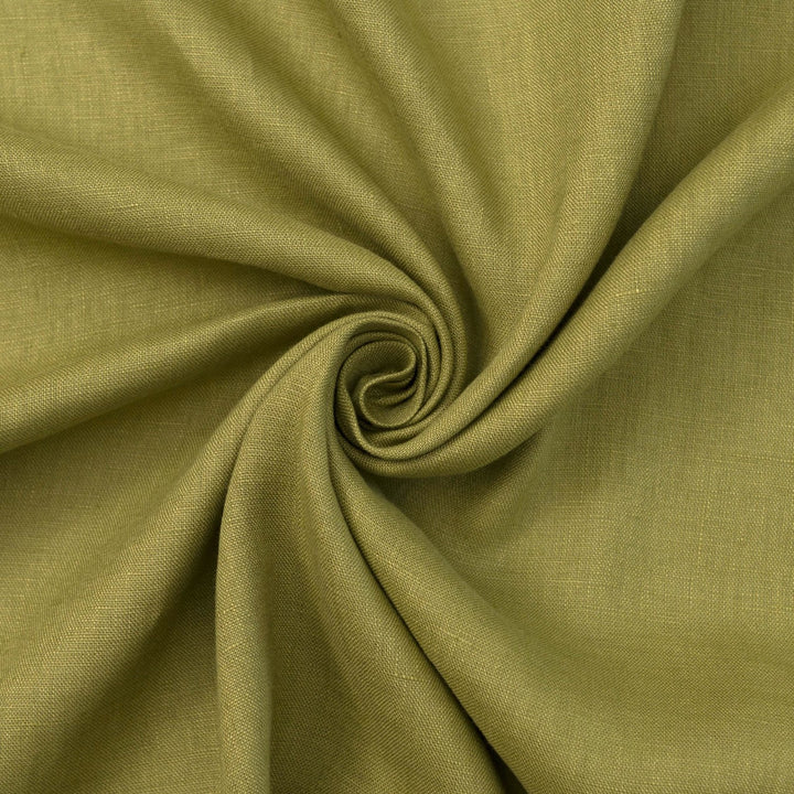 Celadon shirt-weight linen fabric for summer dresses and blouses