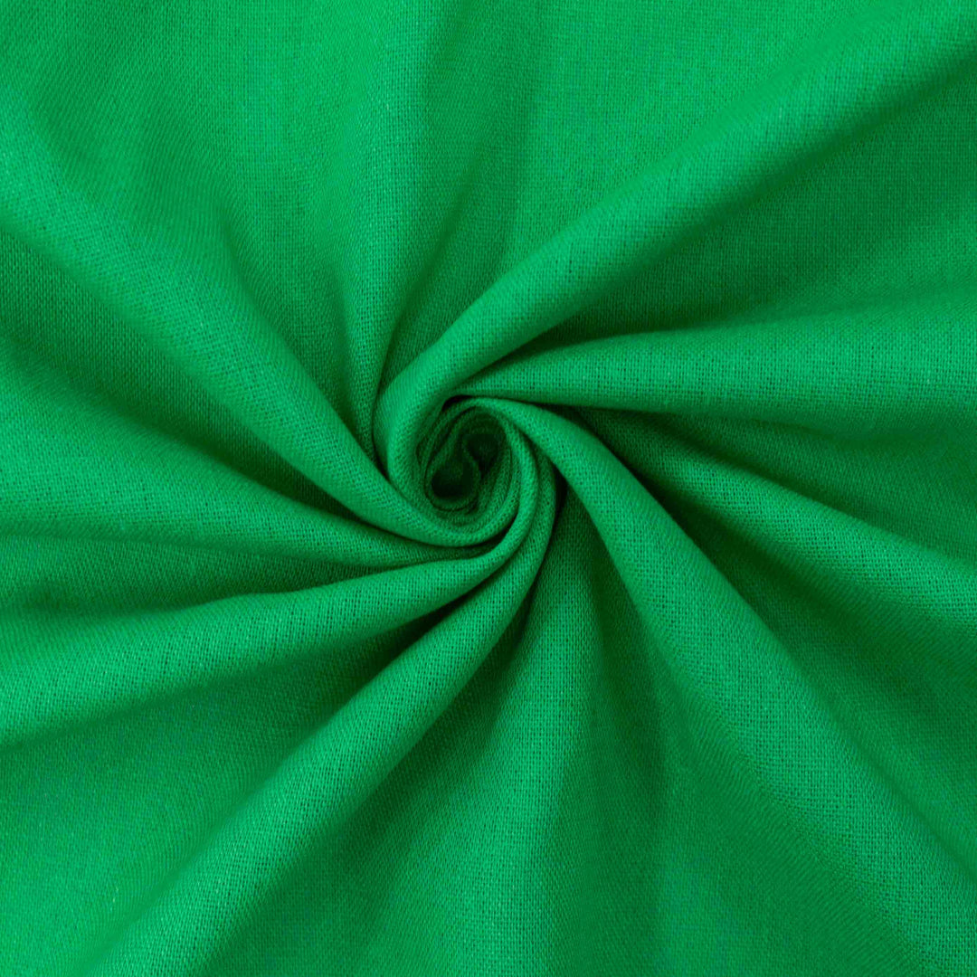 Linen & Cotton Blend - Laundered - Kelly Green