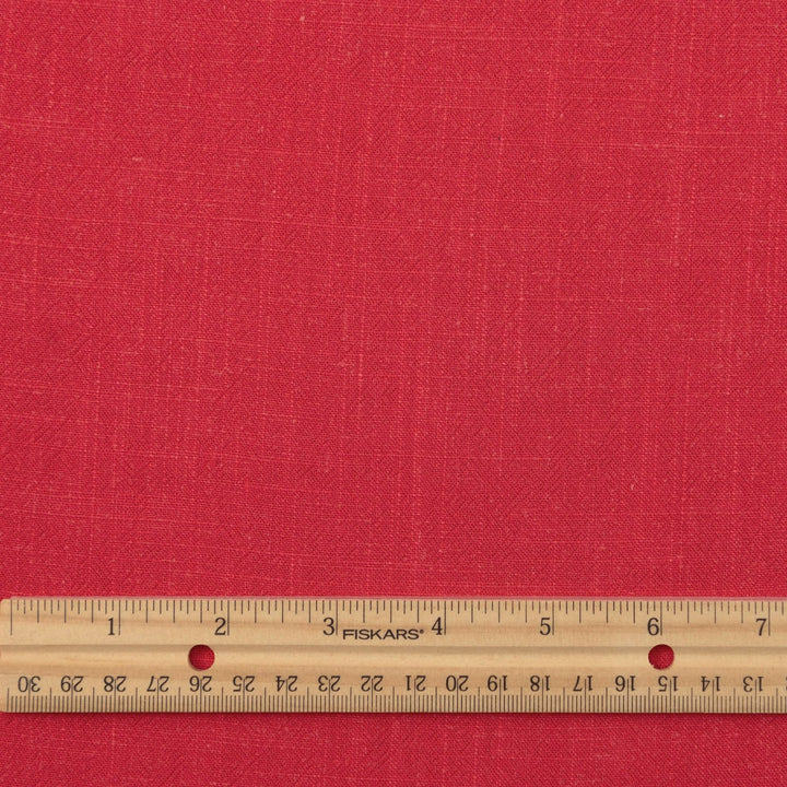Coral linen-rayon blend fabric for summer dresses and blouses