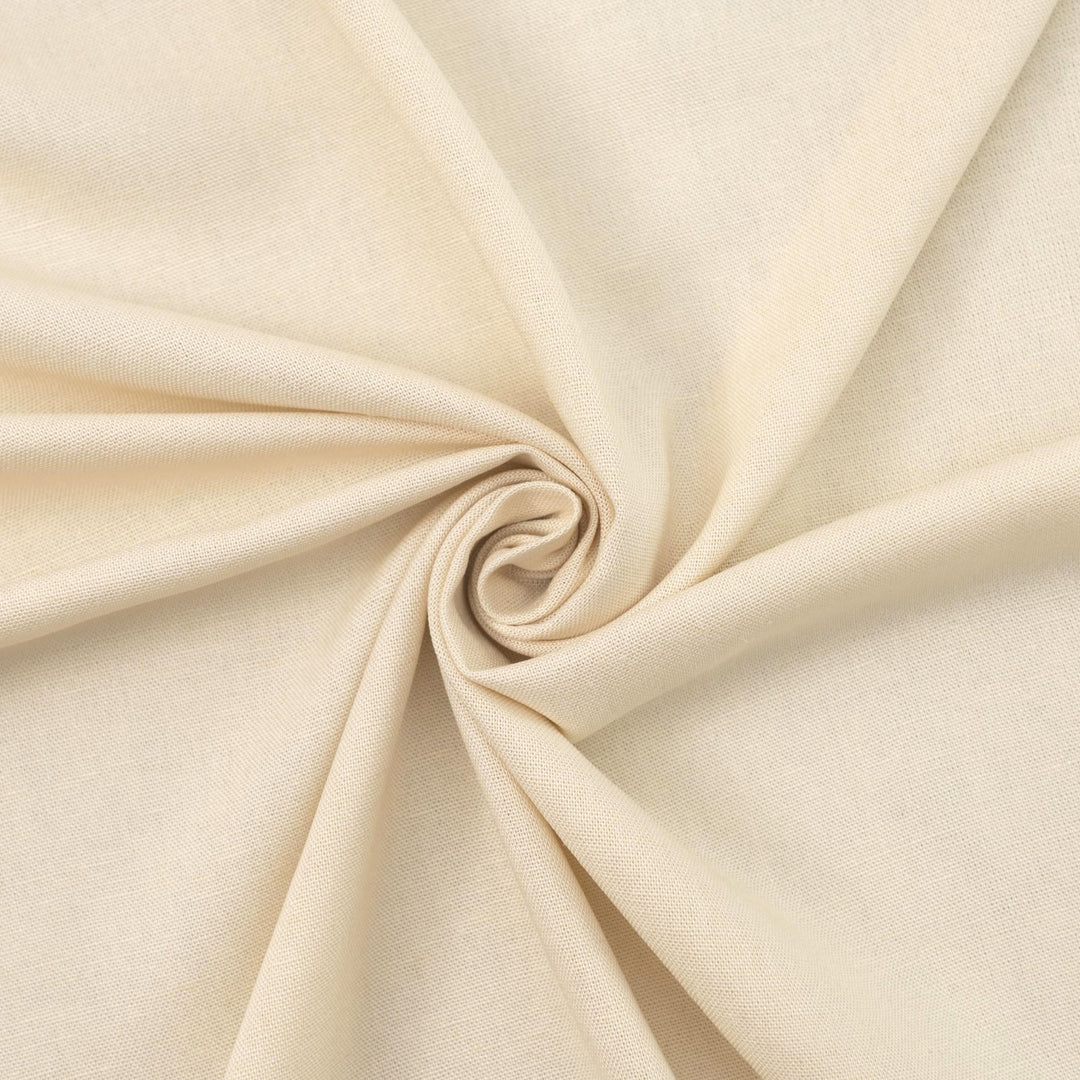 Natural linen-rayon blend fabric for summer sewing projects
