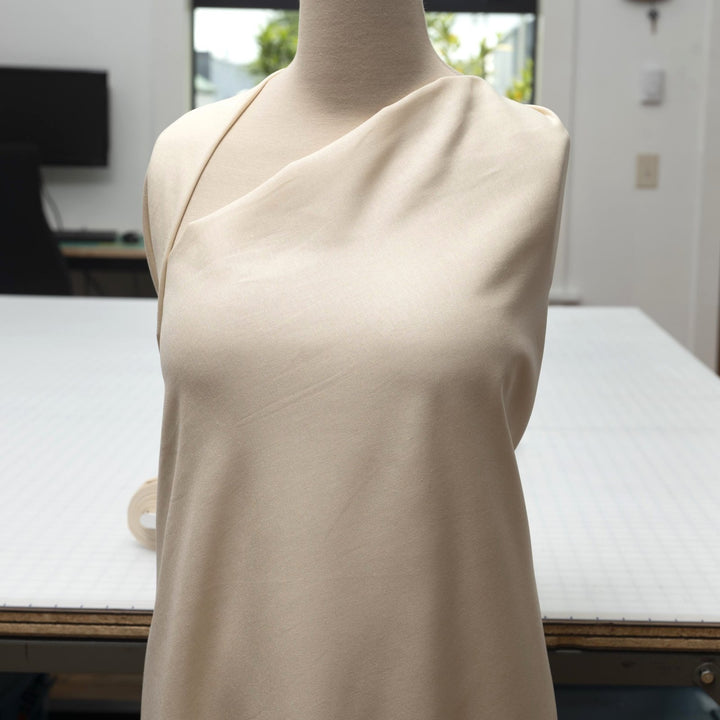 Natural linen-rayon blend fabric for summer sewing projects