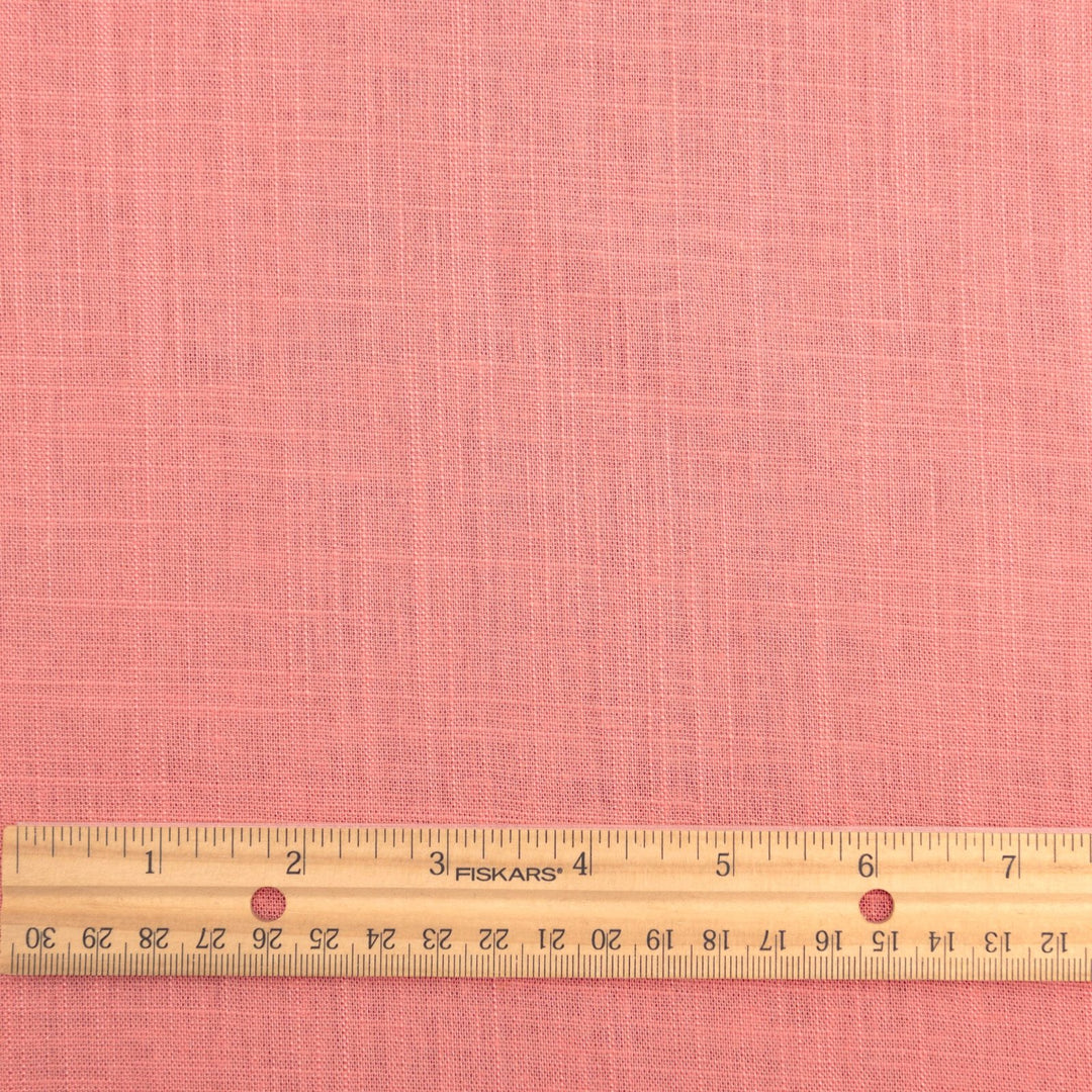 Linen and rayon blend fabric – Peach Woven, 54 inches wide, lightweight with soft drape, perfect for dresses, shirts, and loose pants