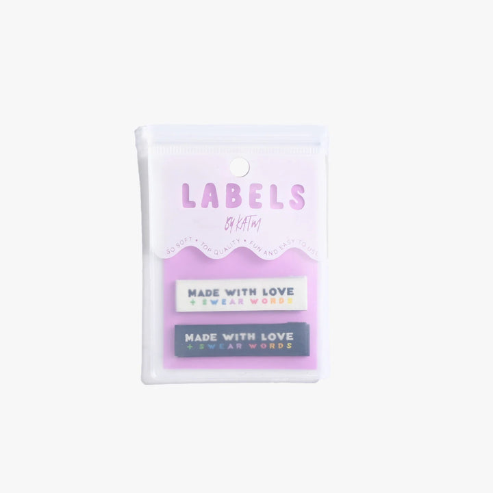 Kylie and the Machine Garment Labels - Made with Love + Swear Words