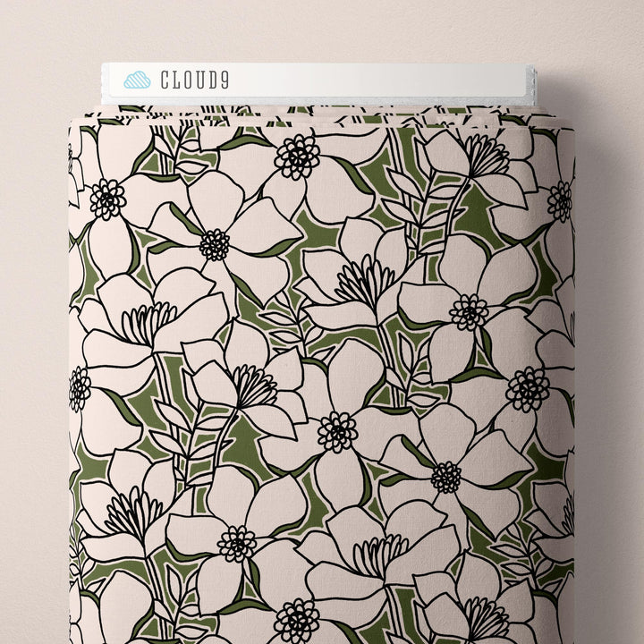 Modal Rayon Challis - Cloud 9/Marsh Havens - Quinn