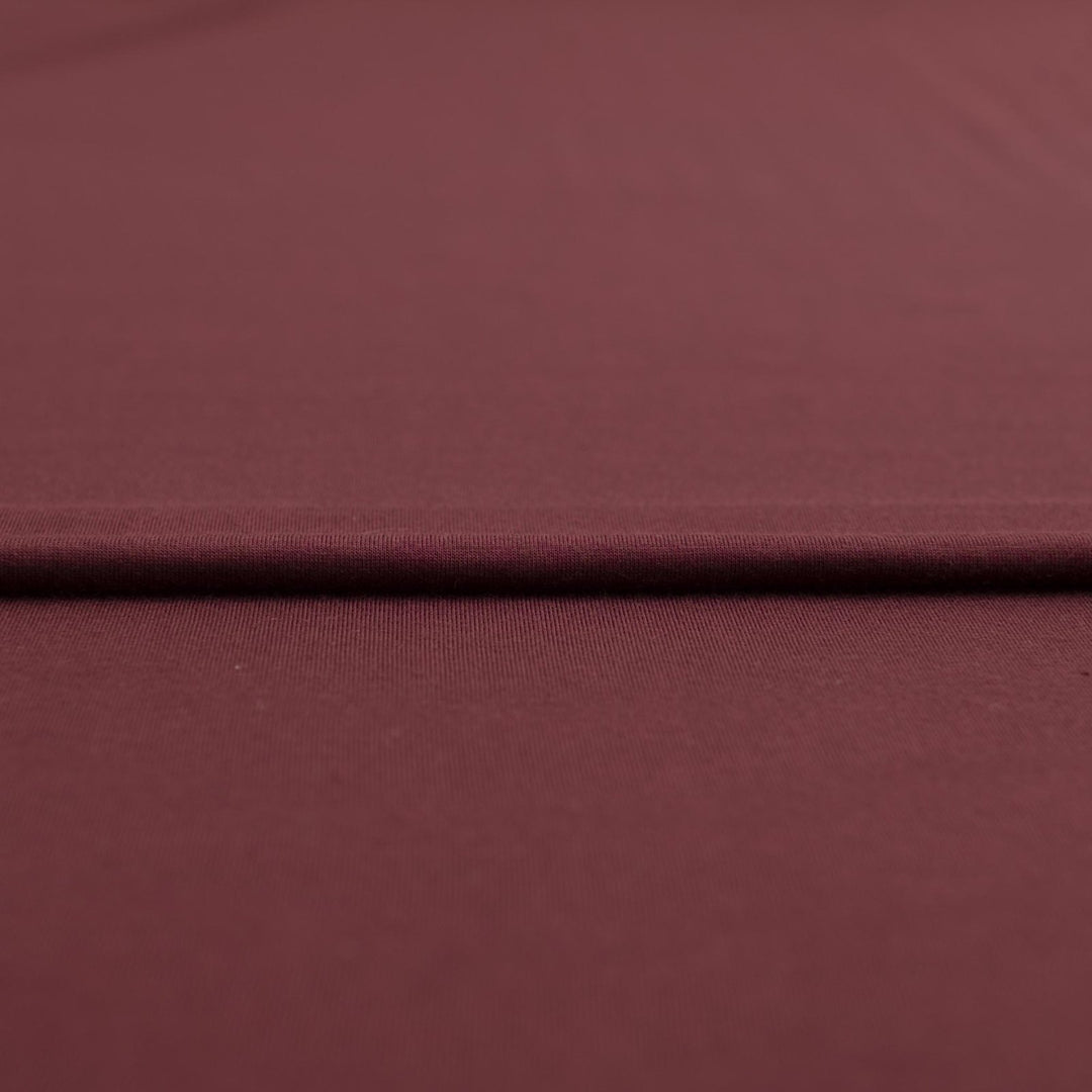 Luxurious Wine Modal Jersey - 93% Modal 7% Spandex Fabric for Tops & Dresses