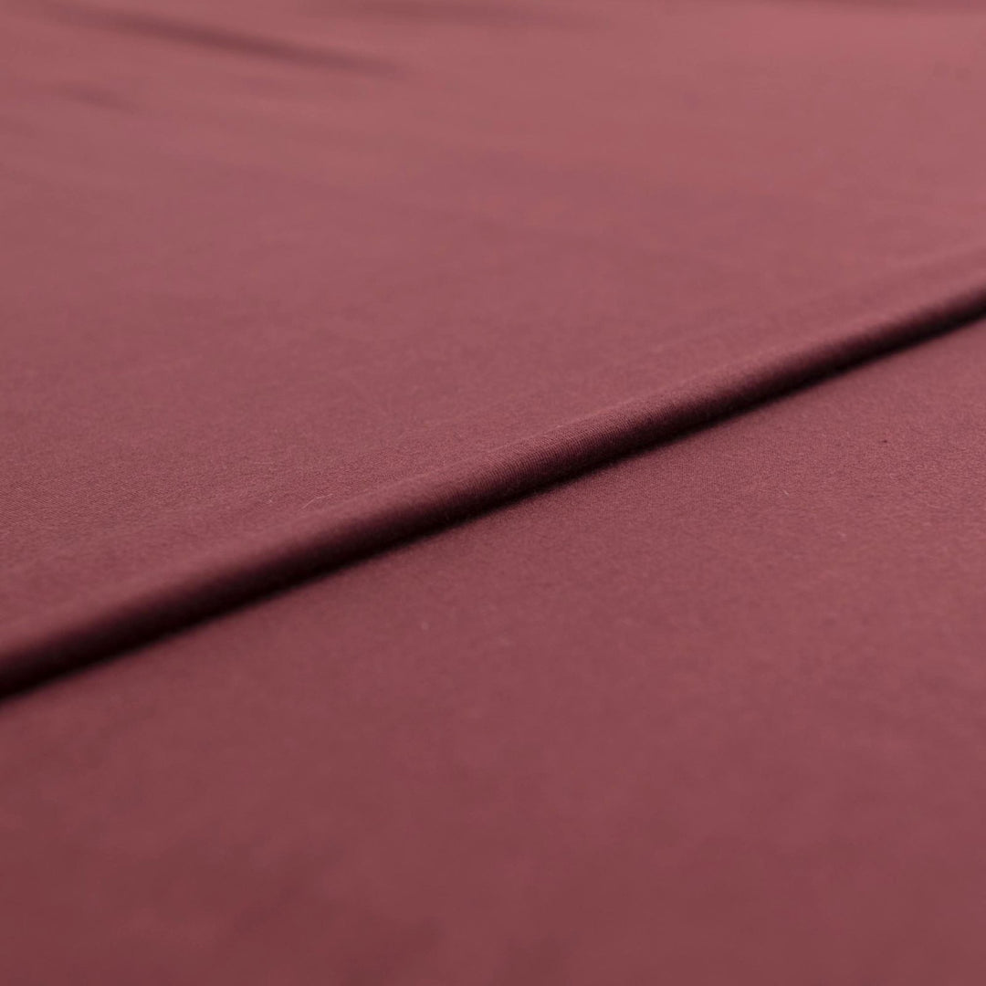 Luxurious Wine Modal Jersey - 93% Modal 7% Spandex Fabric for Tops & Dresses