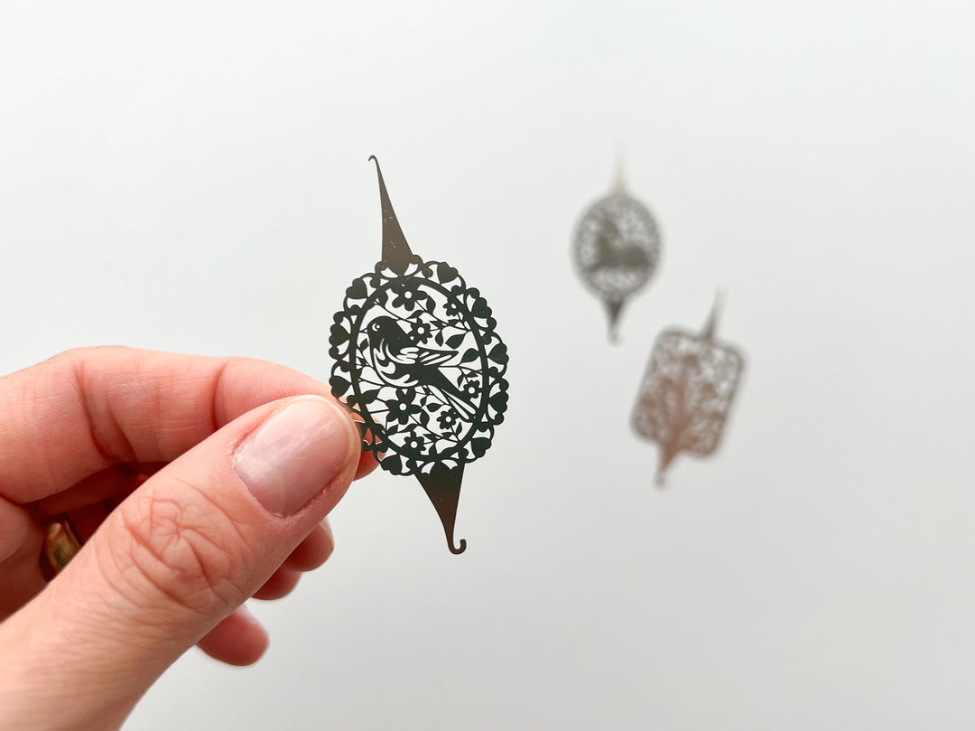 Needle Threader For Embroidery, Cross Stitch, Sewing - Deer, Bird, and Mushroom