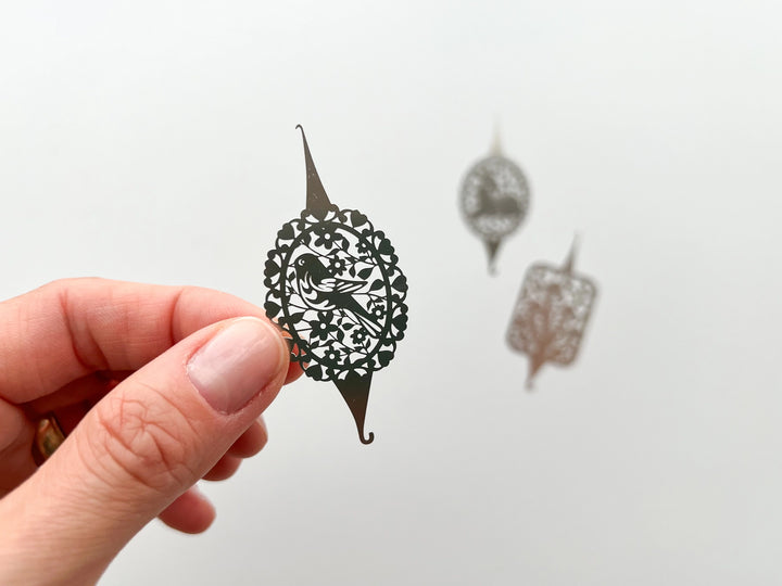 Needle Threader For Embroidery, Cross Stitch, Sewing - Deer, Bird, and Mushroom