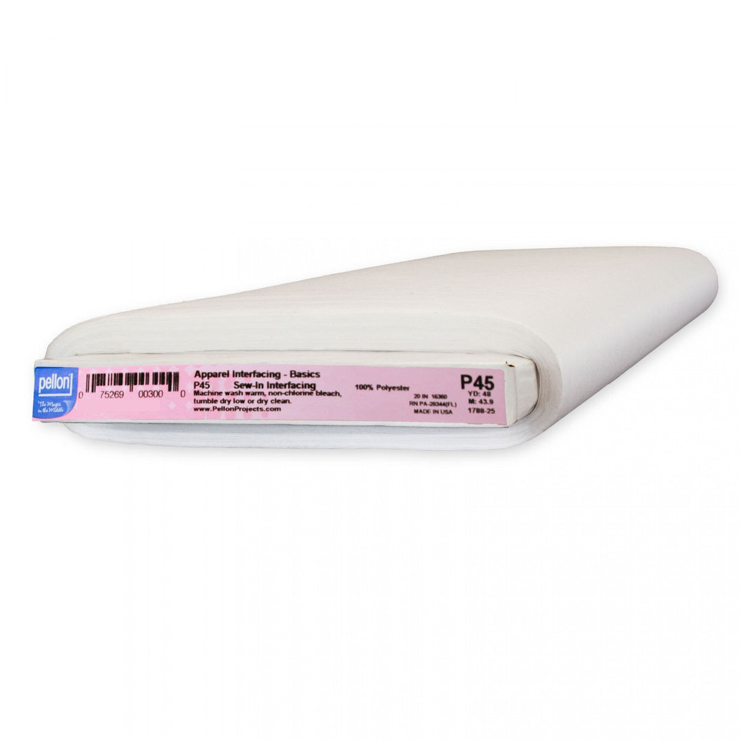 Pellon Sew-In Lightweight Interfacing 20 inches wide x 48 yards bolt white fabric
