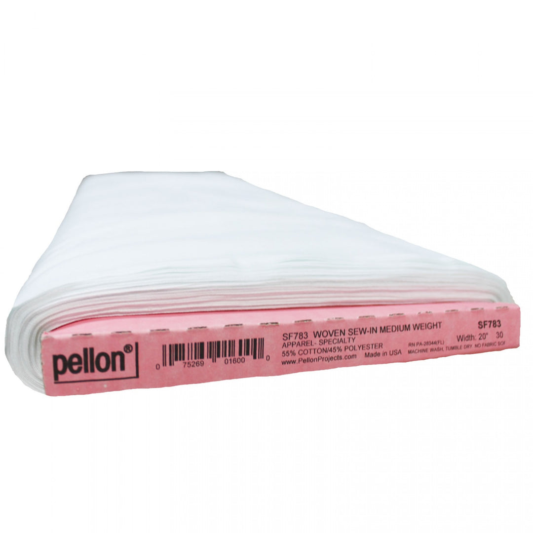 Pellon Woven Sew-In Interfacing Medium Weight 20 inches wide white fabric