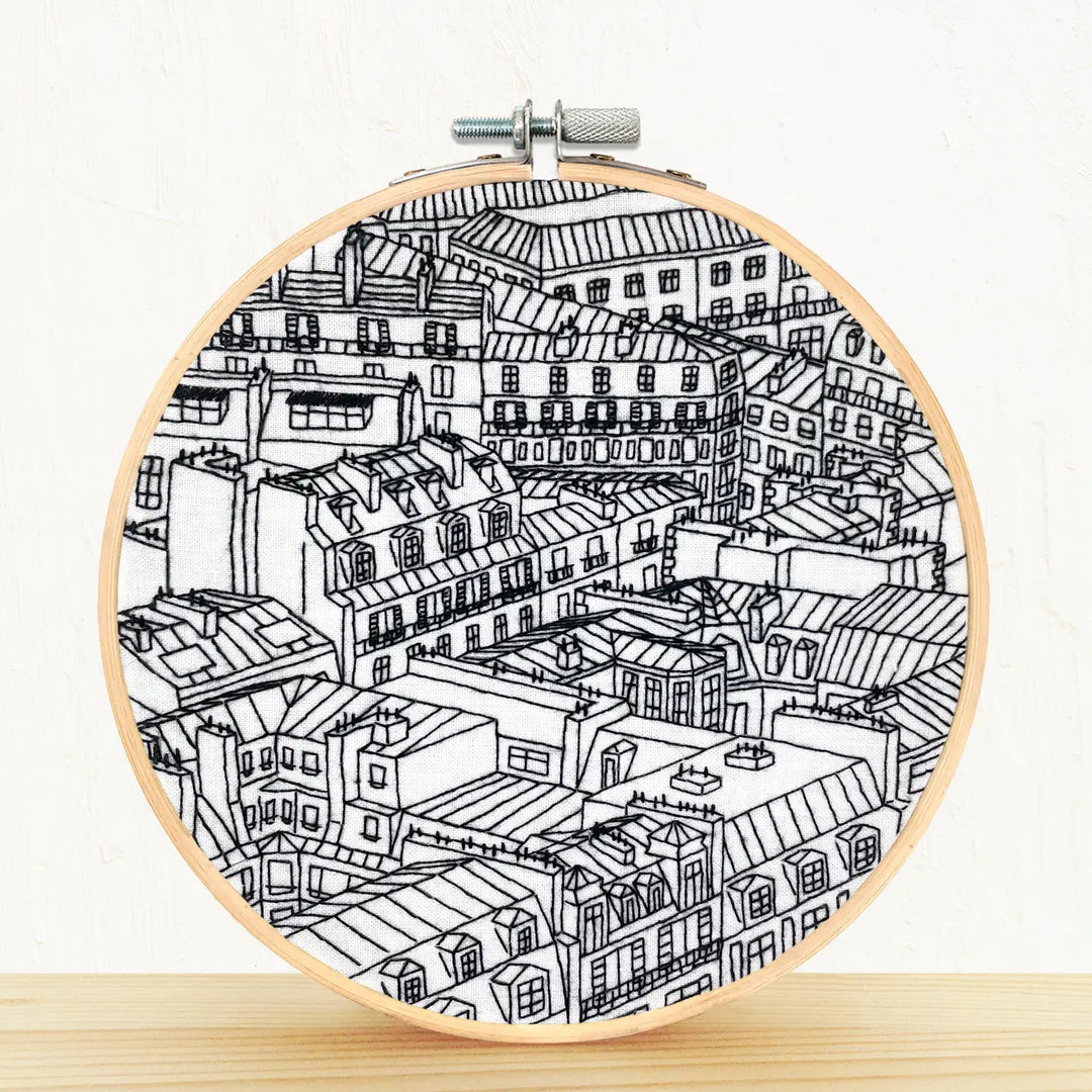 Embroidery Kit - Rooftops of Paris