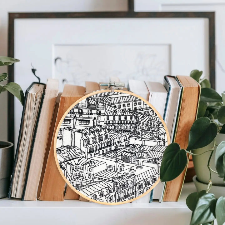 Embroidery Kit - Rooftops of Paris