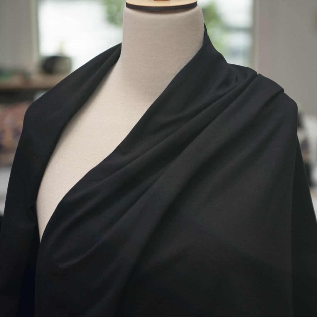 Perla Knit Cotton - OEKO-TEX Certified - Basic Black