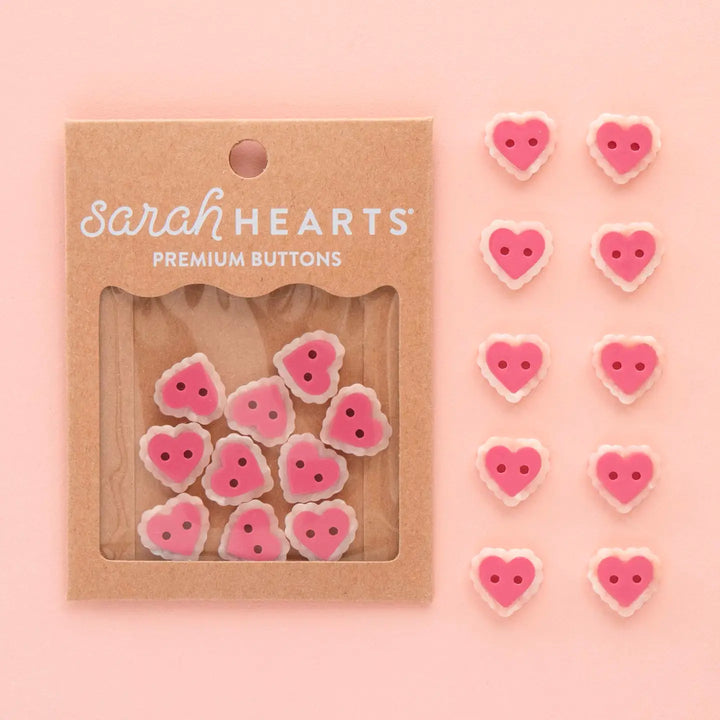 Buttons - Pink Sweetheart - Small (5/8")