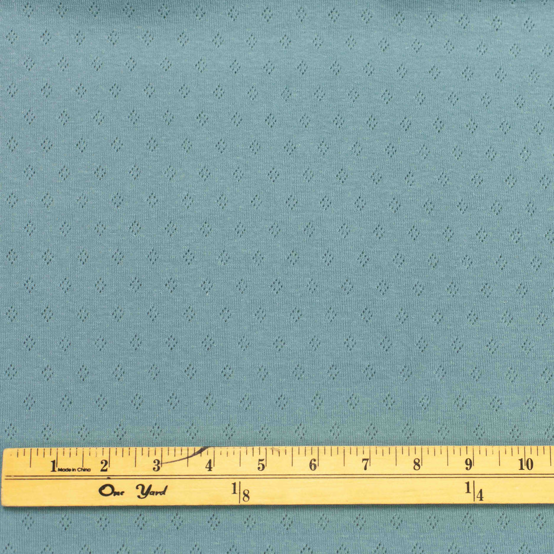 Pointelle - Cornflower Blue (Tiny Diamond Pattern)