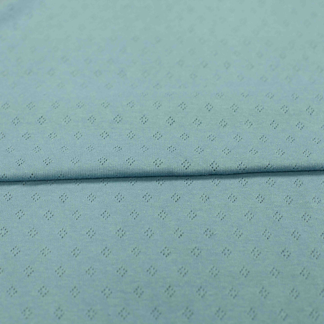 Pointelle - Cornflower Blue (Tiny Diamond Pattern)