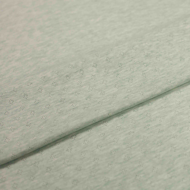 Pointelle - Heathered Sage (Tiny Diamond Pattern)