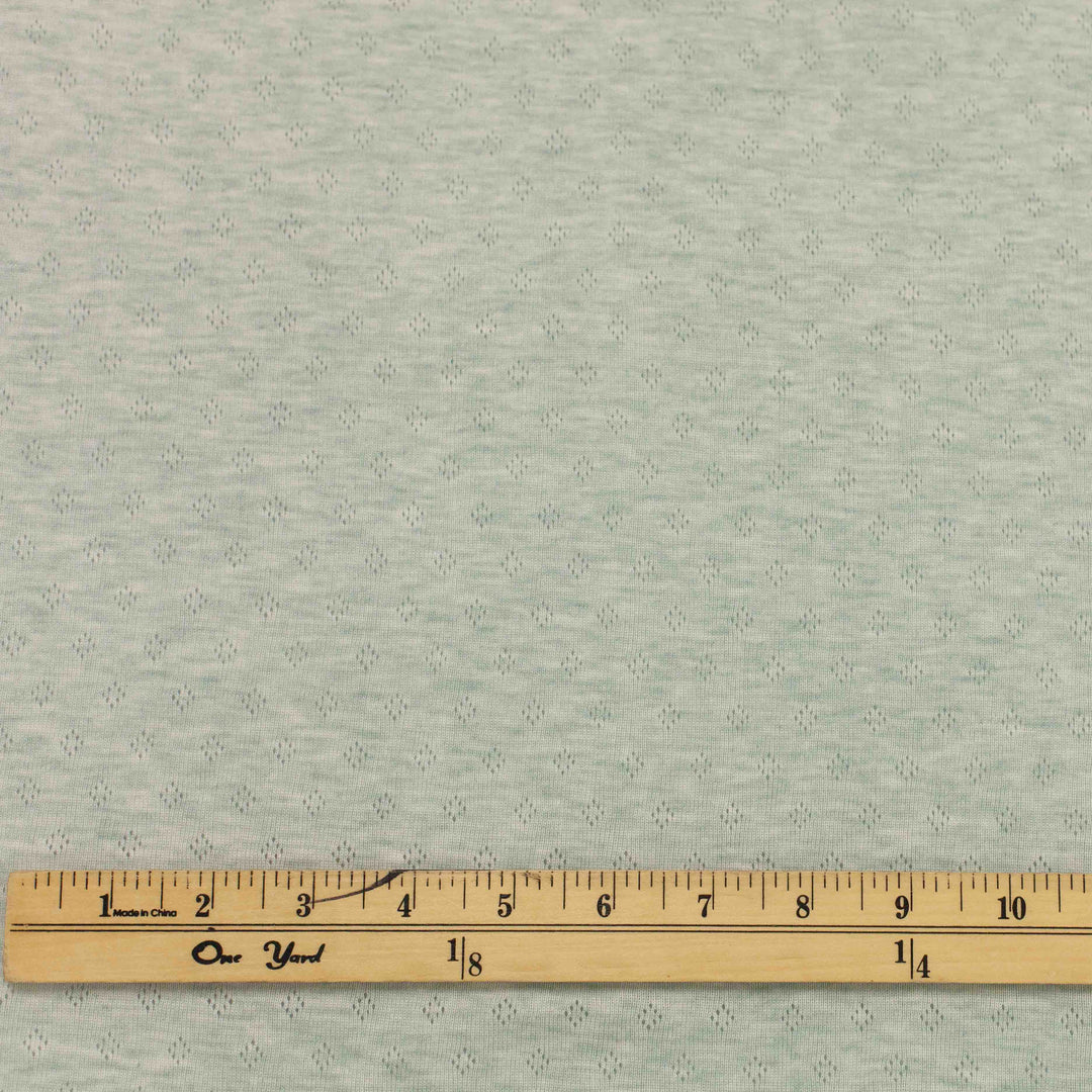 Pointelle - Heathered Sage (Tiny Diamond Pattern)