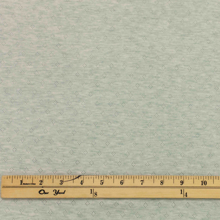Pointelle - Heathered Sage (Tiny Diamond Pattern)